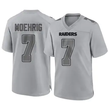 Youth Las Vegas Raiders Tre'von Moehrig Gray Game Atmosphere Fashion Jersey By Nike