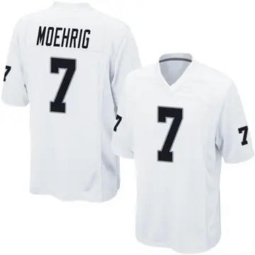 Youth Las Vegas Raiders Tre'von Moehrig White Game Jersey By Nike