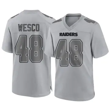 Youth Las Vegas Raiders Trevon Wesco Gray Game Atmosphere Fashion Jersey By Nike