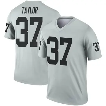 Youth Las Vegas Raiders Trey Taylor Legend Inverted Silver Jersey By Nike