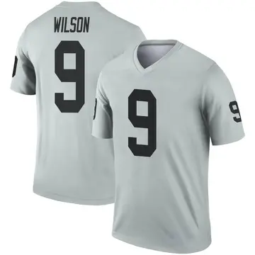 Youth Las Vegas Raiders Tyree Wilson Legend Inverted Silver Jersey By Nike