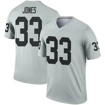 Youth Las Vegas Raiders Tyreque Jones Legend Inverted Silver Jersey By Nike