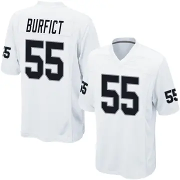 Youth Las Vegas Raiders Vontaze Burfict White Game Jersey By Nike