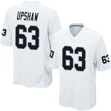 Youth Las Vegas Raiders Wilson Gene Upshaw White Game Jersey By Nike