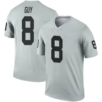 Youth Las Vegas Raiders Wilson Ray Guy Legend Inverted Silver Jersey By Nike