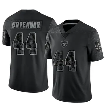 Youth Las Vegas Raiders Woo Governor Black Limited Reflective Jersey By Nike