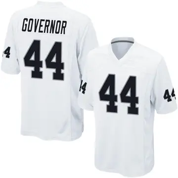 Youth Las Vegas Raiders Woo Governor White Game Jersey By Nike