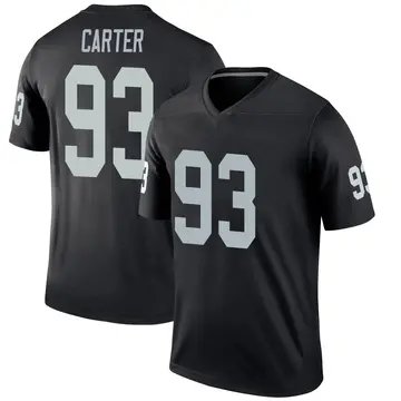 Youth Las Vegas Raiders Zach Carter Black Legend Jersey By Nike