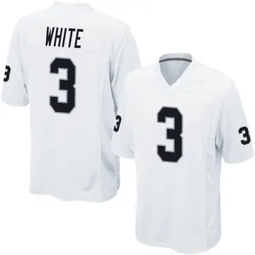 Youth Las Vegas Raiders Zamir White White Game Jersey By Nike